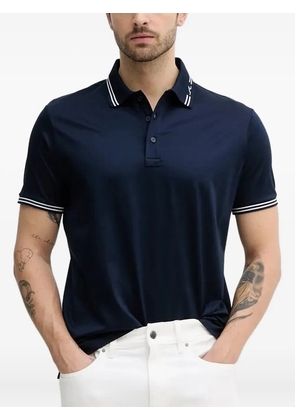Paul & Shark striped-collar polo shirt - Blue