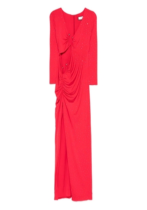 NISSA crystal-embellished maxi dress - Red