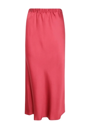 Antonelli satin midi skirt - Red