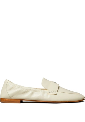 Tory Burch Ballet ruched-detail loafers - Neutrals