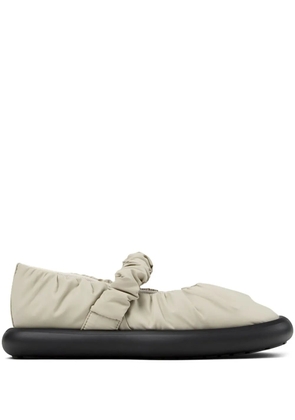 Camper Onda ruched ballerina shoes - Neutrals