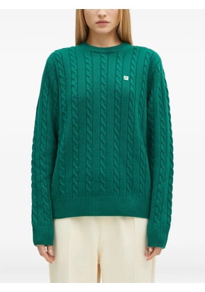 Fila cable-knit logo sweater - Green