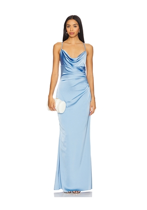 Katie May Ryder Gown in Baby Blue. Size M. Also in S, XL, XS.