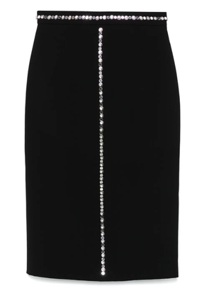 Nº21 glass crystal-detail mini skirt - Black