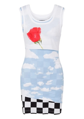 Moschino layered tank top dress - Grey