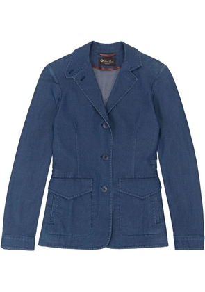 Loro Piana Kelsey denim blazer - Blue