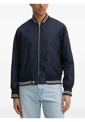 Iceberg ribbed-trim bomber jacket - Blue
