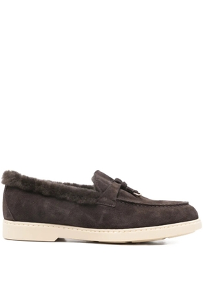 Doucal's leather loafers - Brown