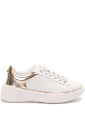 TWINSET leather sneakers - White