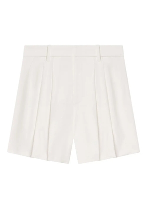 A.L.C. Charles pleated tailored shorts - White