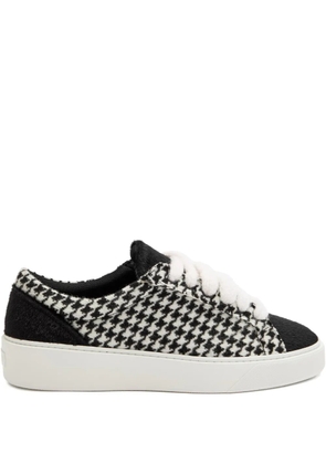 NUMERIS Signet houndstooth sneakers - Black