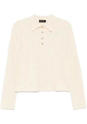 tout a coup knitted polo top - Yellow