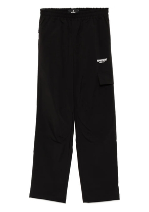 Represent logo print sweatpants - Black