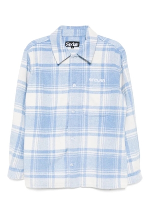 Sinclair checked shirt jacket - Blue