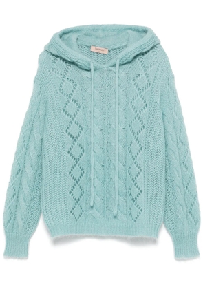 TWINSET hooded jumper - Blue