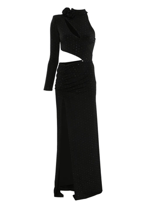NISSA crystal-embellished maxi dress - Black