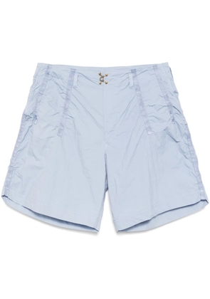 Kolor tape-detail shorts - Blue