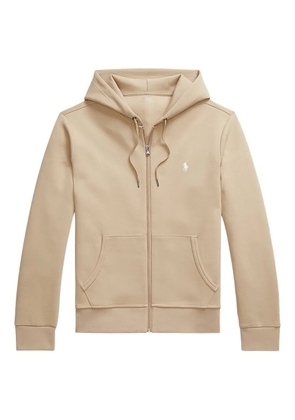 Polo Ralph Lauren double-knit zip-up hoodie - Neutrals