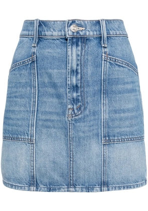 MOTHER Lineup high-rise mini skirt - Blue