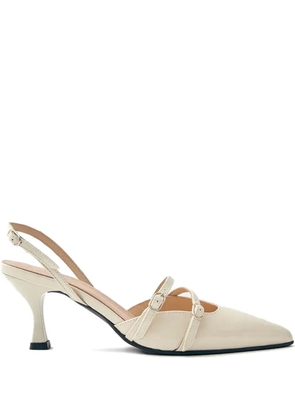 ALOHAS Joelle buckle-detail pointed-toe pumps - Neutrals