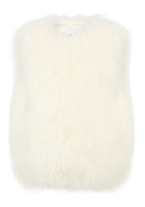 Yves Salomon lambskin gilet - White