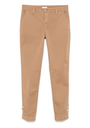 LIU JO cotton chinos - Brown