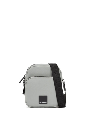 Karl Lagerfeld Jeans double-zip crossbody bag - Grey