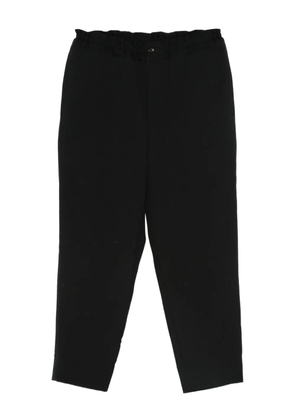 Black Comme Des Garçons elasticated-waist wool trousers