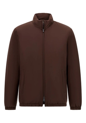 Boggi Milano zipped hooded jacket - Brown