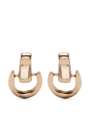 Ermanno Scervino small gold-plated buckle earrings