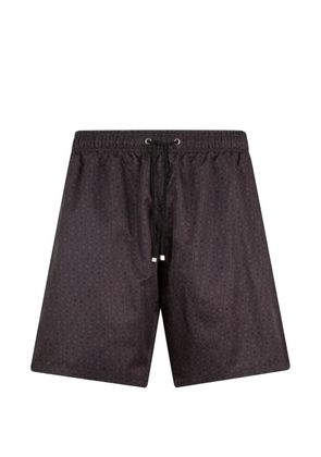 Billionaire monogram-pattern swim shorts - Black