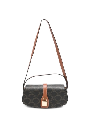 Celine Pre-Owned Ava monogram-print leather bag - Brown