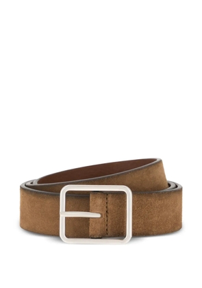 Boggi Milano suede buckle belt - Brown