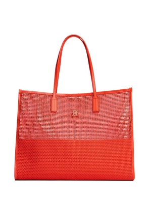 Tommy Hilfiger mesh-panel tote bag - Red