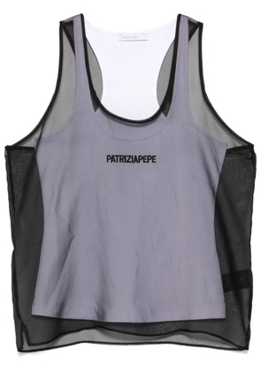 Patrizia Pepe double-layer top - Black