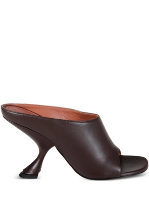 Amina Muaddi Uma open-toe sandals - Brown