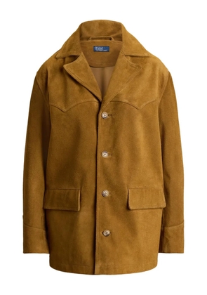Polo Ralph Lauren flap-pocket suede jacket - Brown