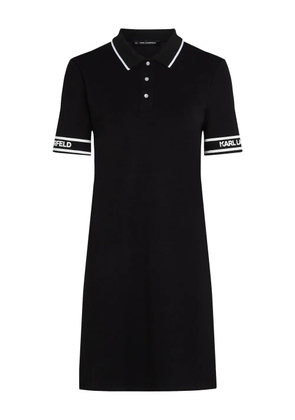 Karl Lagerfeld logo-print mini dress - Black