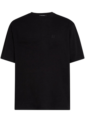 Karl Lagerfeld embroidered-monogram t-shirt - Black