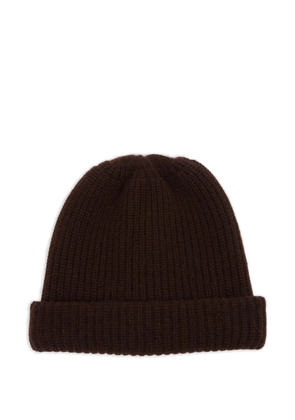 Maison Margiela ribbed knit beanie - Brown