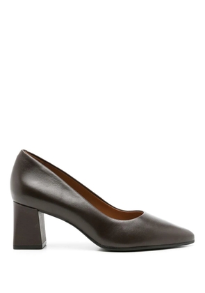 Sarah Chofakian Francesca 75mm pointed-toe pumps - Brown