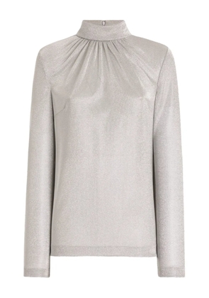 Dolce & Gabbana lamé jersey top - Grey