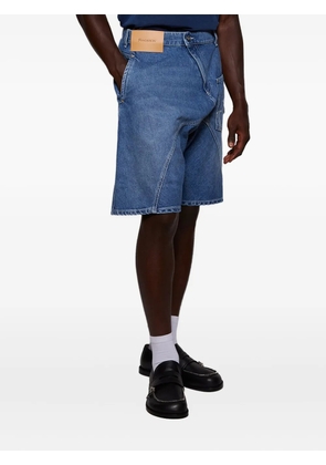 JW Anderson anchor-detail denim shorts - Blue
