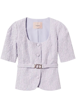 TWINSET woven jacket - 00703_FIORI DI LILLA'