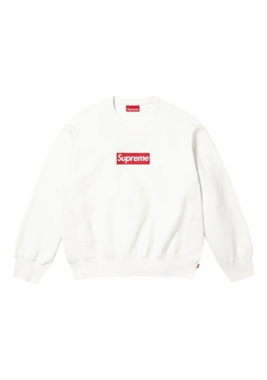 Supreme washed box logo 'SS 25 - White' sweatshirt