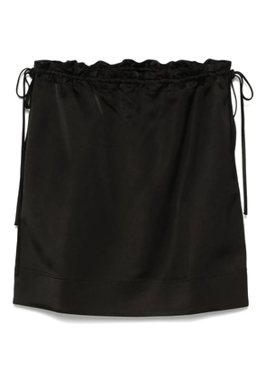 TOTEME drawstring mini skirt - Black
