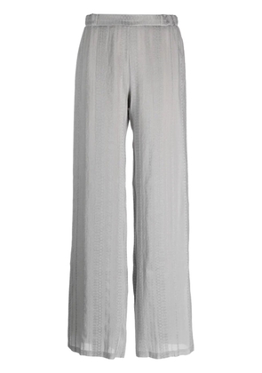 Zeus+Dione high-waisted wide-leg trousers - Grey