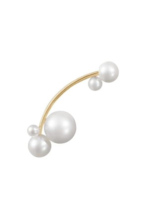 Sophie Bille Brahe 14K recycled yellow gold Stellari freshwater pearl earring