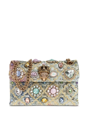 Kurt Geiger London medium Kensington embellished shoulder bag - Blue