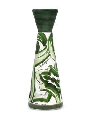 Dolce & Gabbana medium printed candle holder - Green